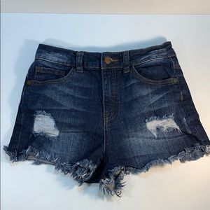 Sneak Peek High Waist Fit Denim Shorts ❗️